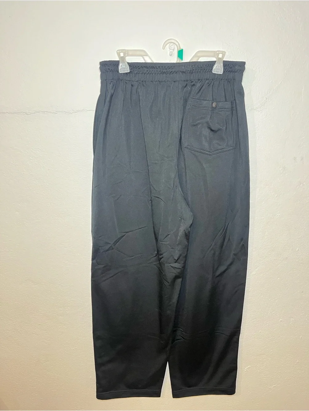 Jordan Men’s Jogger Pants Black Gray Logo Zip Ankles Size L